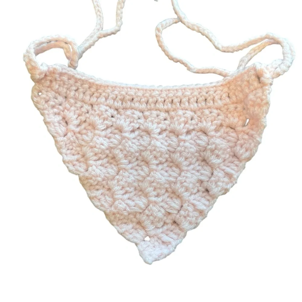 Light Pink Handmade Cat/Dog Bandanna